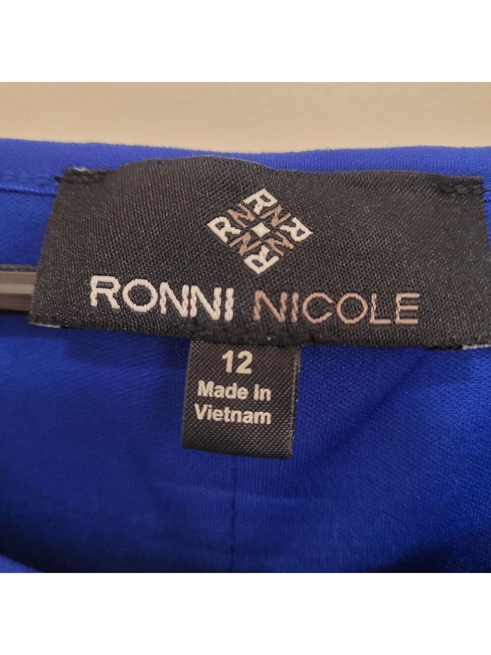Ronni Nicole Royal Blue Drese Sz 12 - Picture 3 of 5